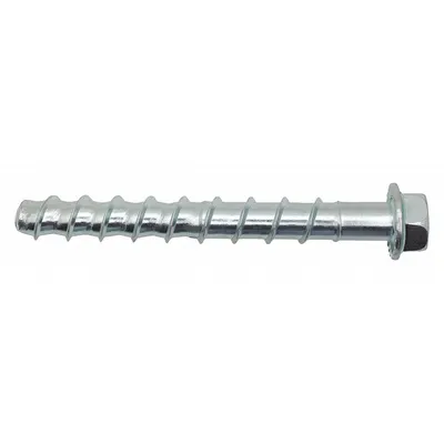 DEWALT Screw Anchor: 3 in Overall Lg, 5/8 in Dia, Steel, External Hex, Hex, Steel - Heavy-Duty Hex-Head Screw Anchors