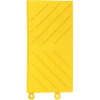 Ramp Edge: Ramp Edge, 6 in x 12 in, NOTRAX Diamond Flex-Lok™, Diamond Plate, Yellow, Vinyl, 6 PK (MPN 620FR006YL)