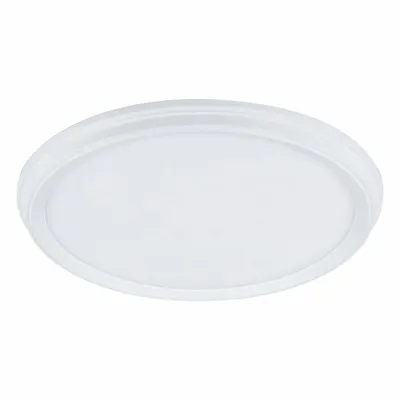 LED Flush Mount: 11 in Dia, White, 1 3/4 in Ht, 900 lm, 3000K/4000K/5000K, 14 W - Standard Round Surface-Mount Downlights