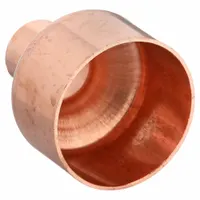 Wrot copper coupling with cup x cup ends for joining 2-1/2 in CTS to 1-1/2 in CTS copper tubing. Designed for soldered connections in plumbing, heating, and gas piping systems