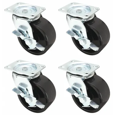 OEM Plate Casters: Rigid/Swivel - Plate Caster Kits