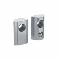 Roll In T-Nut: M6 Size, For 8 mm Slot Wd, 15 Series/40 Series, Single Offset, Zinc-Plated, 4 PK (MPN 096026)