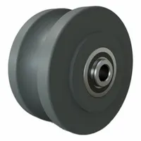 HAMILTON Track Wheel: 4 in Wheel Dia., 2 in Wheel Wd, 850 lb Load Capacity, 1/2 in For Axle Size (MPN W-420-075-NYUB-1/2)