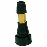 HALTEC High Pressure Tire Valve: High Pressure Tubeless Tire Valve, Snap-In, 180° Valve Stem Angle (MPN TV-600-HPA-50)
