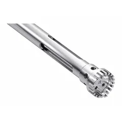 This dispersing tool is designed for use with IKA model 0004234501. It operates at a maximum speed of 9,500 RPM and is used for mixing, emulsifying, and dispersing solids into liquids in laboratory and industrial processes.