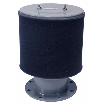 SOLBERG Intake Exposed Filter: 10 in Flange Inlet Size, 3,300 cfm, 31 in Overall Ht - Air Compressor Intake Filters & Silencers