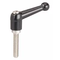 KIPP Adjustable Handle: Zinc w/ SS Thread, M6, 64 mm Lg (MPN K0117.2061X60)