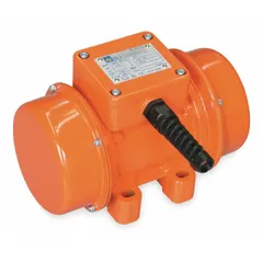 This electric vibrator operates on 12V DC with a current draw of 13.30 A, delivering 3000 vibrations per minute. It has a bin weight capacity of 4370 lb and is suitable for portable industrial vibration applications such as moving bulk materials in bins, hoppers, and chutes.