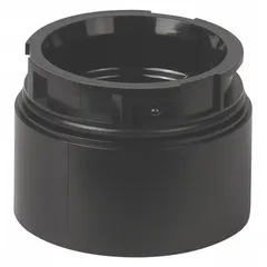 Threaded-mount adapter for KombiSIGN 40 modular tower lights. Overall height 1 3/16 in. Black finish. Suitable for industrial applications requiring secure mounting and washdown resistance.