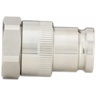 PARKER Hydraulic Quick Connect Hose Coupling: 3/8 in Coupling Size, 316 Stainless Steel - 71 Series Hydraulic Quick-Connect Coupling Plugs