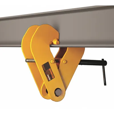 HARRINGTON UBC030 Beam Lifting Clamp, Steel, 4-12 in Jaw Opening - Beam Lifting Clamps