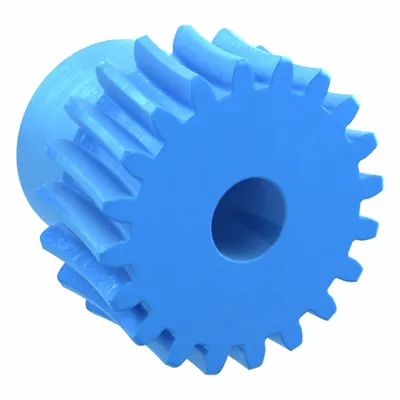 KHK GEARS Worm Wheel: Reduction Ratio 10, Module m 1, Right Hand, 20° Pressure Angle - Metric Worm Wheels