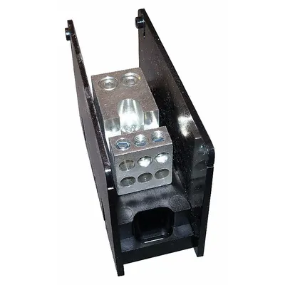 MERSEN Power Distribution Block: Open, Lug, Lug - Open Blocks with Lugs
