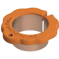 This release tool is designed for servicing PVC-Lock® Manifold Tees in irrigation systems. Made of PVC, it facilitates quick disconnection of 3/4-inch diameter manifold tee connections for maintenance or replacement without damaging fittings.