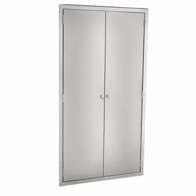 BLICKMAN Console Cabinet: 5 ft Overall Ht, 18 in Overall Dp, 35 in Overall Wd, Stainless Steel - Tall Cabinets