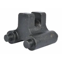 This upper chain guide is a replacement component for manual chain hoists. It guides the chain during lifting operations to reduce wear and ensure smooth operation. Compatible with hoist part number 1VW63.