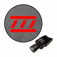 VISUAL WORKPLACE INC. Virtual Safety LED Walkway: Virtual Safety LED Walkway, Diagonal with Lines (MPN 66-3139-623EXT-PS155)