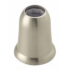 Replacement shower handle with a brushed nickel finish. Made of plastic. Compatible with Capstone Kitchen products. Used to replace or update shower handles in residential or light commercial settings.