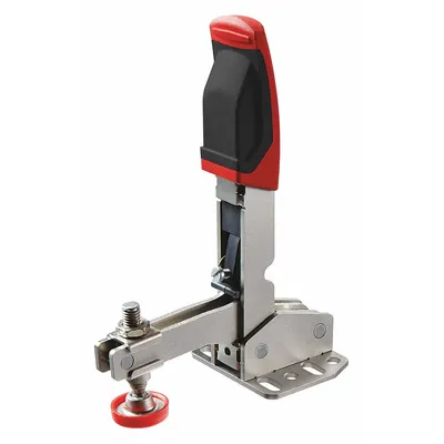 BESSEY Auto-Adjust Toggle Clamp: Std Vertical Handle, Flange Base Mounting, 2.48 in Arm Lg - Auto-Adjusting Toggle Clamps