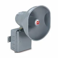 FEDERAL SIGNAL Speaker with Amplifier: Powered, 1-Way, 8 in Overall Wd, 12 1/2 in Overall Ht, 24V DC (MPN 304GC-024)