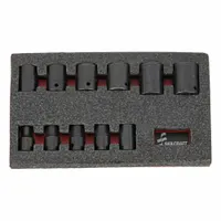 ABILITY ONE Impact Socket Set: 1/2 in Drive Size, Small Set (0-50 pieces) Set Size, 11 Pieces, SAE (MPN 5130-01-650-3986)