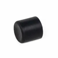 JW WINCO Concave Bumper: Cylindrical, Natural Rubber, Female x Non-Threaded Style, M6 Thread Size (MPN 357-20-23.5-M6-E-55)