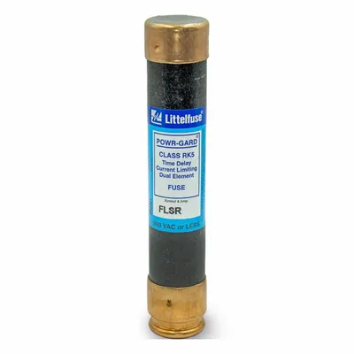 LITTELFUSE Fuse: Class RK5, FLSR Series, Time-Delay, 50 A, 600 V AC, 300 V DC - Time-Delay Cylindrical Fuses