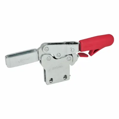 JW WINCO Horizontal Acting Toggle Clamp: Locking Horizontal Handle, Flange Base Mounting - Standard Toggle Clamps