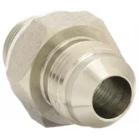 Hydraulic Hose Adapter: 5/8 in x 1/2 in Fitting Size, Male x Male, NPT x NPT, Rigid, Straight (MPN 9002-1008)