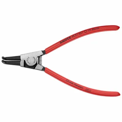 KNIPEX Retaining Ring Plier: External, For 19 mm to 60 mm Shaft Dia, 0.071 in Tip Dia - External Retaining-Ring Pliers