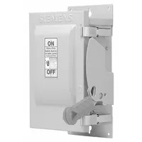 SIEMENS Safety Switch: Non-Fusible, 30 A, Three Phase, 600V AC, Galvanized Steel, Indoor (MPN HNF361J)