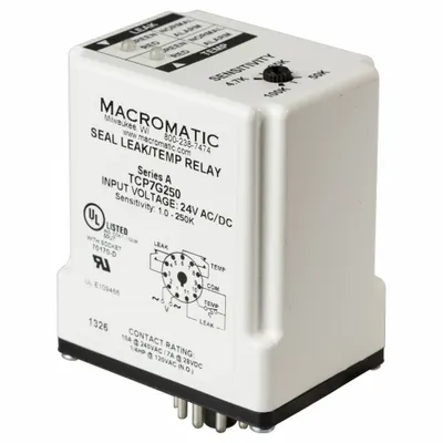 MACROMATIC Seal/Temp Relay: Socket Mounted, 7 A Current Rating, 24V AC/DC - Socket-Mounted Relays