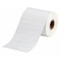 Pre-Cut Label Stock Roll: 1/2 in x 1 in, Acrylic, Aggressive Adhesive/Permanent Adhesive (MPN THT-5-423-5-SC)