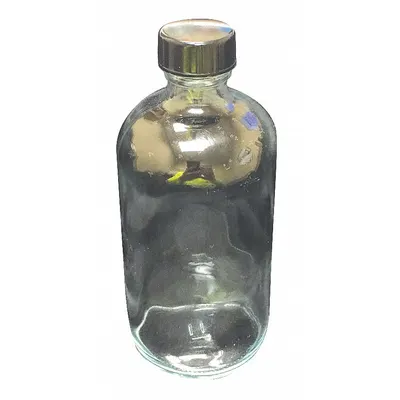 OEM Sampling Bottle: 125 mL - Clear Narrow Mouth Round Glass Lab Bottles