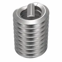HELI-COIL Helical Insert: Tanged Tang Style, Free-Running, 1/4"-20 Thread Size, Plain, Plain, 100 PK (MPN A1185-4CN500)