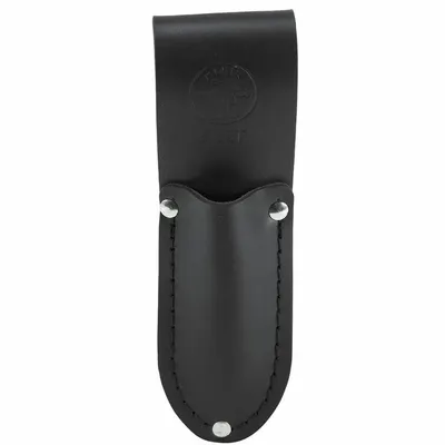 KLEIN TOOLS 5188T Leather Knife Sheath, Black, Single Pocket, Belt Slot - Leather Tool Sheaths