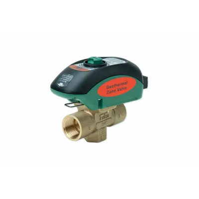 TACO Motorized Zone Valve: 8.9 Cv Flow Rate, 2-Way, 1 in Female NPT, Non-Spring Return - 2-Way NPT Connection Zone Valves