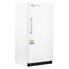 This upright freezer provides 30 cubic feet of storage capacity with a temperature range of -25°C to -15°C. It features manual defrost and a right-hinged door. Suitable for storing biological samples, reagents, and pharmaceuticals in research, clinical, and industrial laboratory settings.