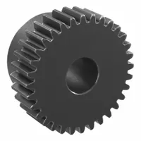 Spur Gear: Module m 1, 32 Teeth, 10 mm Bore Dia, Black Oxide Coated Carbon Steel, 20° Pressure Angle (MPN SS1-32)
