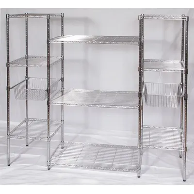 OEM Wire Shelving Unit: Starter - Stationary Wire Shelving for Dry Use