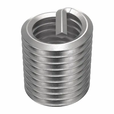 HELI-COIL Helical Insert: Tanged Tang Style, Free-Running, M18-2.50 Thread Size, Plain - Free-Running Tanged Helical Inserts