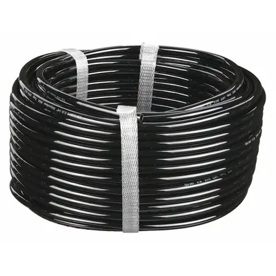 OEM Standard Polyurethane Tubing, 1/4 in ID x 3/8 in OD, 100 ft Length, Black