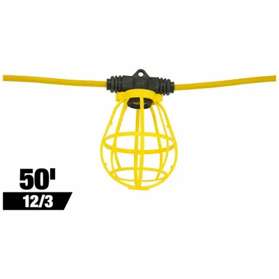 SOUTHWIRE String Light: Bulb Dependent, Corded, String Light, 50 ft Power Cord Lg - String Lights