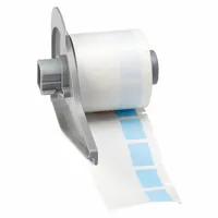 Wraparound Label: 1 1/2 in x 3/4 in, 3/4 in, Vinyl, Blue (Matte), For 10 AWG to 4 AWG Wire Gauge (MPN M7-30-427-BL)