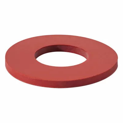 OEM Sealing Washer: FDA Approved, Silicone, Red, 5.3 mm Inside Dia, 10 mm Outside Dia - Hygienic Single-Piece Sealing Washers