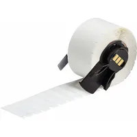 Wraparound Label: 9/32 in x 1 in, Vinyl, Black on White, For 22 AWG to 16 AWG Wire Gauge (MPN M6-15-498)