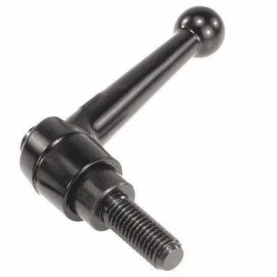 KIPP Adjustable Handle: Zinc w/ Steel Thread, M16 - Ball-Style Adjustable Handles with Threaded Stud
