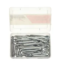 Pin Assortment,100 pcs,14 Sizes: Bridge, Inch, Stainless Steel, 18-8, Plain, 100 Pieces (MPN WWG-DISP-CPS100)