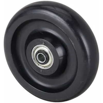 OEM Caster Wheel: 5 in Wheel Dia - Polyolefin Tread Wheels