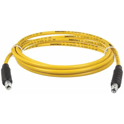 ENERPAC Hydraulic Hose Assembly: 1/4 in ID, NPTF x NPTF, 20 ft Lg, Yellow - Enerpac H700 Abrasion-Resistant Hydraulic Hose Assemblies